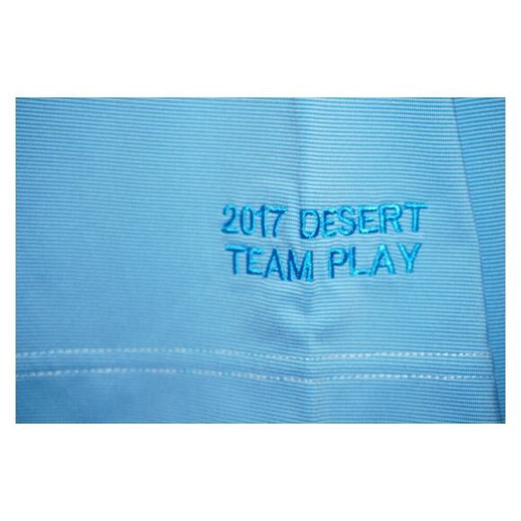 FootJoy Blue Golf Polo Shirt – Size S – Bermuda Dunes 2017 Desert Team Play - Picture 3 of 6